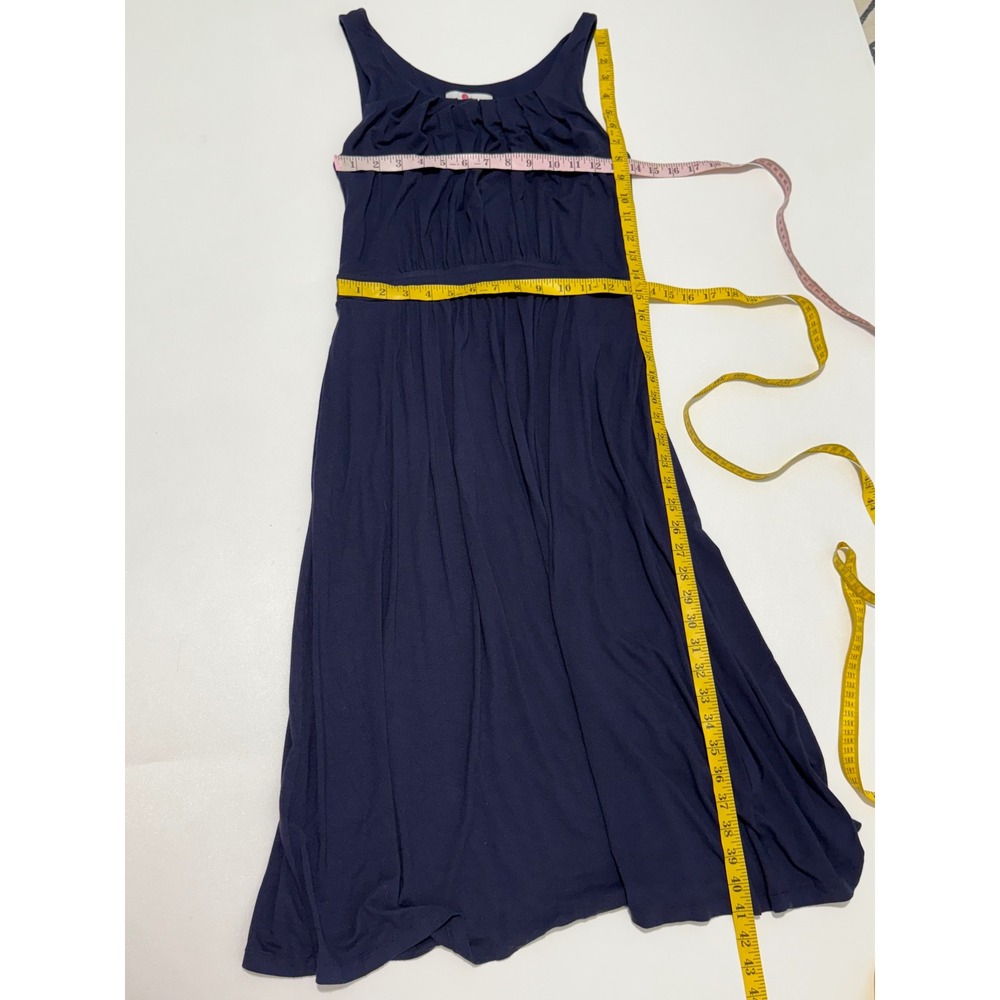 Boden Emmie Jersey‎ Knit Midi Dress Sleeveless Casual Pocket Navy Blue Size 4 - Picture 10 of 11